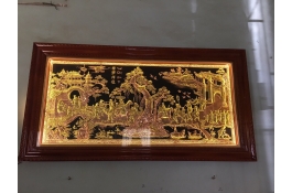 Tranh Đồng Vinh Quy Bái Tổ Mạ Vàng | MS:112