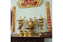 Bộ Đồ Thờ Đầy Đủ, Hoành Phi Câu Đối | MS:177