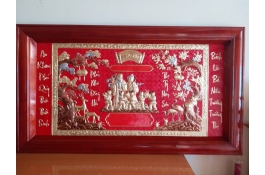 Tranh Đồng Mừng Thọ Đẹp Giá Rẻ | MS: 106