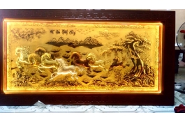 Tranh Mã Đáo Thành Công Mạ Vàng 24k | MS:141